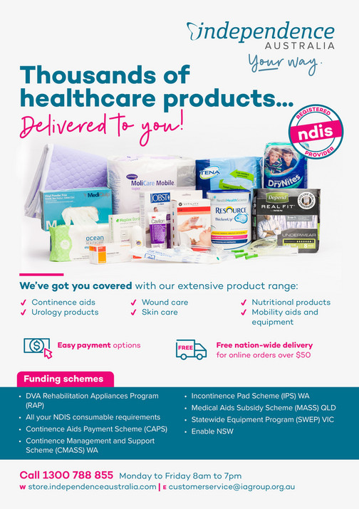 Independence Australia Wound Dressings Overview Page 1